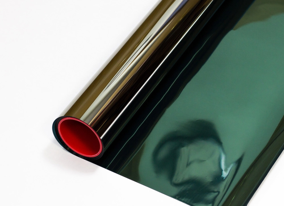 Зеркальная солнцезащитная пленка NOVA green-silver